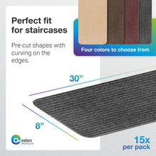 Load image into Gallery viewer, EdenProducts Carpet Stair Treads