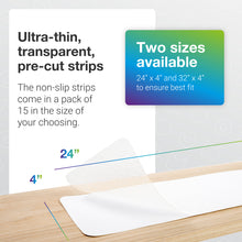 Load image into Gallery viewer, EdenProducts 15 Pack, Pre Cut Transparent Tape, Stair Grippers